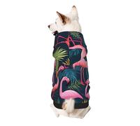Dog Hoodie Dog Sweater Stylish Dog Clothes Print Pet Clothing Streetwear Sweatshirt Tracksuits Outfit for Dog Puppy-XX-Large, Pineapple Banana Flamingo