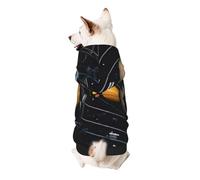 Dog Hoodie Dog Sweater Stylish Dog Clothes Print Pet Clothing Streetwear Sweatshirt Tracksuits Outfit for Dog Puppy-XX-Large, Exploring The Solar System
