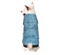 Dog Hoodie Dog Sweater Stylish Dog Clothes Print Pet Clothing Streetwear Sweatshirt Tracksuits Outfit for Dog Puppy-Medium, Gold Mermaid Scale