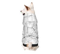 Dog Hoodie Dog Sweater Stylish Dog Clothes Print Pet Clothing Streetwear Sweatshirt Tracksuits Outfit for Dog Puppy-X-Large, Math Geometry Geek Calculus