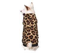 Dog Hoodie Dog Sweater Stylish Dog Clothes Print Pet Clothing Streetwear Sweatshirt Tracksuits Outfit for Dog Puppy-Medium, Leopard Print