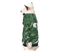 Dog Hoodie Dog Sweater Stylish Dog Clothes Print Pet Clothing Streetwear Sweatshirt Tracksuits Outfit for Dog Puppy-XX-Large, Tropical Banana Palm Leaves