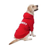 Dog Hoodie,Fashion Soft Cotton Pet Hoodie Hooded Clothes Warm Autumn Winter Coat T-Shirt Costume Apparel for Large Dogs Dalmatian Boxer (XX-Large, Red)