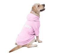 Dog Hoodie,Fashion Soft Cotton Pet Hoodie Hooded Clothes Warm Autumn Winter Coat T-Shirt Costume Apparel for Large Dogs Boxer German Shepherd (XX-Large, Pink)