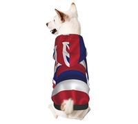 Dog Hoodie for Fall and Winter, Cozy Pet Clothes for Outdoor Activities, Hawaii Flag Tie Dye Print