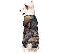 Dog Hoodie for Fall and Winter, Cozy Pet Clothes for Outdoor Activities, Hobbit Cave Tie Dye Print