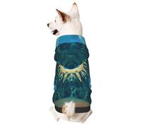 Dog Hoodie for Fall and Winter, Cozy Pet Clothes for Outdoor Activities, Tie Dye Print Tarot Card Pet Clothes