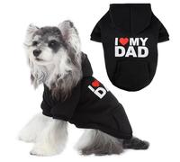 Dog Hoodie for Large Dogs (Small, I Love My DAD)