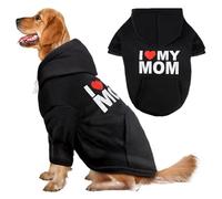 Dog Hoodie for Large Dogs (X-Large, I Love My MOM)