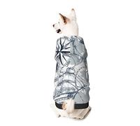 Dog Hoodie Pet Clothes Boat Map Printed Pet Sweaters with Hat, Soft Polyester Coat Pajamas Warm Cute Pet Winter Clothes Shirt, for Small Medium Large Dogs Cats.