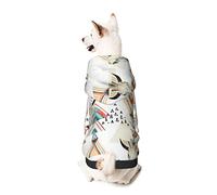 Dog Hoodie Pet Clothes Cow Skull Bohemian Geometric Printed Pet Sweaters with Hat, Soft Polyester Coat Pajamas Warm Cute Pet Winter Clothes Shirt, for Small Medium Large Dogs Cats.