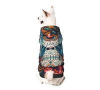 Dog Hoodie Pet Clothes Flowers Butterfly Skull Printed Pet Sweaters with Hat, Soft Polyester Coat Pajamas Warm Cute Pet Winter Clothes Shirt, for Small Medium Large Dogs Cats.