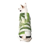 Dog Hoodie Pet Clothes Grass Pot Leaf Printed Pet Sweaters with Hat, Soft Polyester Coat Pajamas Warm Cute Pet Winter Clothes Shirt, for Small Medium Large Dogs Cats.