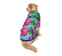 Dog Hoodie Pet Clothes Hello Hawaii Printed Pet Sweaters with Hat, Soft Polyester Coat Pajamas Warm Cute Pet Winter Clothes Shirt, for Small Medium Large Dogs Cats.