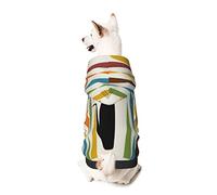 Dog Hoodie Pet Clothes Mid-Century Modern Art Cat Printed Pet Sweaters with Hat, Soft Polyester Coat Pajamas Warm Cute Pet Winter Clothes Shirt, for Small Medium Large Dogs Cats.