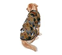 Dog Hoodie Pet Clothes Rooster and Chicken Print Printed Pet Sweaters with Hat, Soft Polyester Coat Pajamas Warm Cute Pet Winter Clothes Shirt, for Small Medium Large Dogs Cats.