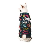 Dog Hoodie Pet Clothes Women's Nutcracker Ballet Xmas Dance Printed Pet Sweaters with Hat, Soft Polyester Coat Pajamas Warm Cute Pet Winter Clothes Shirt, for Small Medium Large Dogs Cats.