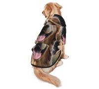 Dog Hoodie Soft Dog Clothes Cold Weather Sweaters for Medium Large Dogs | Funny Golden Retriever Dog Hooded Sweatshirt With Leash Hole Lightweight Pullover Coat Fashion Pet Clothes