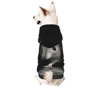 Dog Hoodie Sweatshirt for Fall and Winter, Cozy Pet Clothes for Outdoor Activities, A Mouse in The Darkness Tie Dye Print Pets wear Hoodies