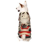 Dog Hoodie Sweatshirt for Fall and Winter, Cozy Pet Clothes for Outdoor Activities, a Sheep Tie Dye Print Pets wear Hoodies