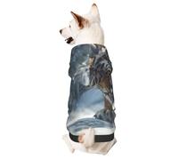Dog Hoodie Sweatshirt for Fall and Winter, Cozy Pet Clothes for Outdoor Activities, a Tiger Tie Dye Print Pets wear Hoodies