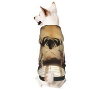 Dog Hoodie Sweatshirt for Fall and Winter, Cozy Pet Clothes for Outdoor Activities, Background of Hell's Fire Tie Dye Print Pets wear Hoodies