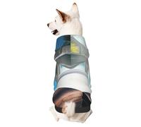 Dog Hoodie Sweatshirt for Fall and Winter, Cozy Pet Clothes for Outdoor Activities, Beautiful House in The Morning Tie Dye Print Pets wear Hoodies