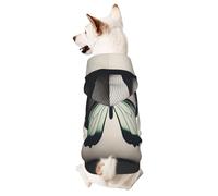 Dog Hoodie Sweatshirt for Fall and Winter, Cozy Pet Clothes for Outdoor Activities, Butterfly Showcase Tie Dye Print Pets wear Hoodies