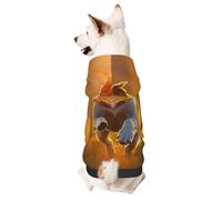 Dog Hoodie Sweatshirt for Fall and Winter, Cozy Pet Clothes for Outdoor Activities, Happy Little dog1 Tie Dye Print Pets wear Hoodies