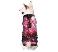 Dog Hoodie Sweatshirt for Fall and Winter, Cozy Pet Clothes for Outdoor Activities, Heart of Magic Tie Dye Print Pets wear Hoodies