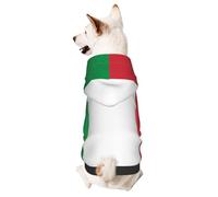 Dog Hoodie Sweatshirt for Fall and Winter, Cozy Pet Clothes for Outdoor Activities, Italian Flag Tie Dye Print Pets wear Hoodies