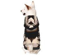 Dog Hoodie Sweatshirt for Fall and Winter, Cozy Pet Clothes for Outdoor Activities, Kaleidoscope Tie Dye Print Pets wear Hoodies