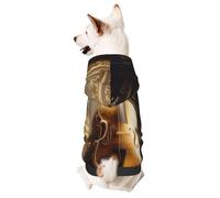 Dog Hoodie Sweatshirt for Fall and Winter, Cozy Pet Clothes for Outdoor Activities, Magic Library Tie Dye Print Pets wear Hoodies