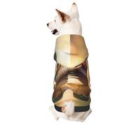 Dog Hoodie Sweatshirt for Fall and Winter, Cozy Pet Clothes for Outdoor Activities, Mandarin Ducks Playing in The Water Tie Dye Print Pets wear Hoodies