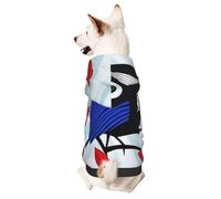 Dog Hoodie Sweatshirt for Fall and Winter, Cozy Pet Clothes for Outdoor Activities, Nightingale Tie Dye Print Pets wear Hoodies