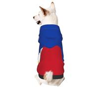 Dog Hoodie Sweatshirt for Fall and Winter, Cozy Pet Clothes for Outdoor Activities, Philippine Flag Tie Dye Print Pets wear Hoodies