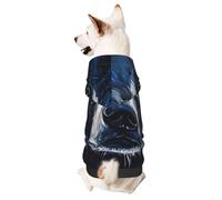 Dog Hoodie Sweatshirt for Fall and Winter, Cozy Pet Clothes for Outdoor Activities, Portraits of Cartoon Animals Tie Dye Print Pets wear Hoodies