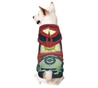 Dog Hoodie Sweatshirt for Fall and Winter, Cozy Pet Clothes for Outdoor Activities, Psychedelic Architecture, Arches Tie Dye Print Pets wear Hoodies