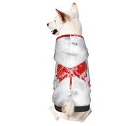 Dog Hoodie Sweatshirt for Fall and Winter, Cozy Pet Clothes for Outdoor Activities, Retro Canada Flag Tie Dye Print Pets wear Hoodies