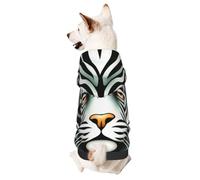 Dog Hoodie Sweatshirt for Fall and Winter, Cozy Pet Clothes for Outdoor Activities, Sacred Tiger Tie Dye Print Pets wear Hoodies
