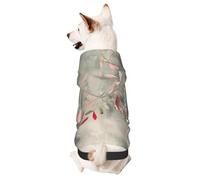 Dog Hoodie Sweatshirt for Fall and Winter, Cozy Pet Clothes for Outdoor Activities, Still Life of Tree Branches Tie Dye Print Pets wear Hoodies