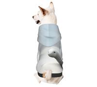 Dog Hoodie Sweatshirt for Fall and Winter, Cozy Pet Clothes for Outdoor Activities, Strange Animals in The Sand Dunes Tie Dye Print Pets wear Hoodies