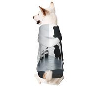 Dog Hoodie Sweatshirt for Fall and Winter, Cozy Pet Clothes for Outdoor Activities, Tears of Black Oil Tie Dye Print Pets wear Hoodies