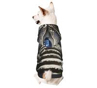 Dog Hoodie Sweatshirt for Fall and Winter, Cozy Pet Clothes for Outdoor Activities, The All-Seeing Eye Tie Dye Print Pets wear Hoodies