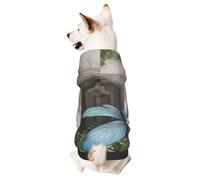 Dog Hoodie Sweatshirt for Fall and Winter, Cozy Pet Clothes for Outdoor Activities, The Door of Dreams Tie Dye Print Pets wear Hoodies