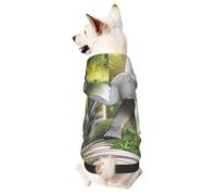 Dog Hoodie Sweatshirt for Fall and Winter, Cozy Pet Clothes for Outdoor Activities, The Elephant in Utopia Tie Dye Print Pets wear Hoodies