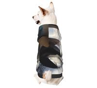 Dog Hoodie Sweatshirt for Fall and Winter, Cozy Pet Clothes for Outdoor Activities, The Killer Whale in The Room Tie Dye Print Pets wear Hoodies