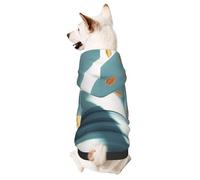 Dog Hoodie Sweatshirt for Fall and Winter, Cozy Pet Clothes for Outdoor Activities, The Wind Blows on The Leaves Tie Dye Print Pets wear Hoodies