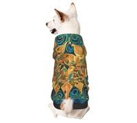 Dog Hoodie Sweatshirt for Fall and Winter, Cozy Pet Clothes for Outdoor Activities, Tree of Life Tie Dye Print Pets wear Hoodies