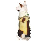 Dog Hoodie Sweatshirt for Fall and Winter, Cozy Pet Clothes for Outdoor Activities, What Kind of Wooden Door Tie Dye Print Pets wear Hoodies